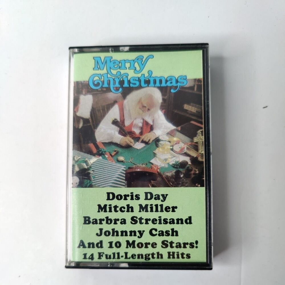 Vintage Merry Christmas Cassette Tape 1980s Holiday Nostalgia Retro Office Party